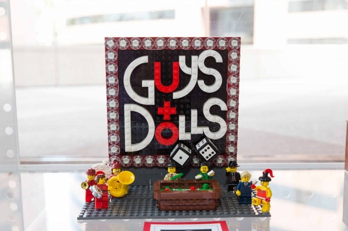 Segerstrom Center - GUYS AND DOLLS LEGO exhibit by Peter Aoun - Photo by Joesan Diche